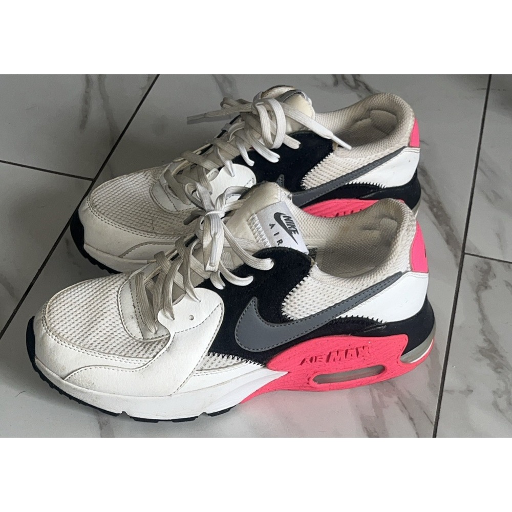 Nike Air Max Excee Women's 8 White Black Hyper Pink Sneakers CD5432-100